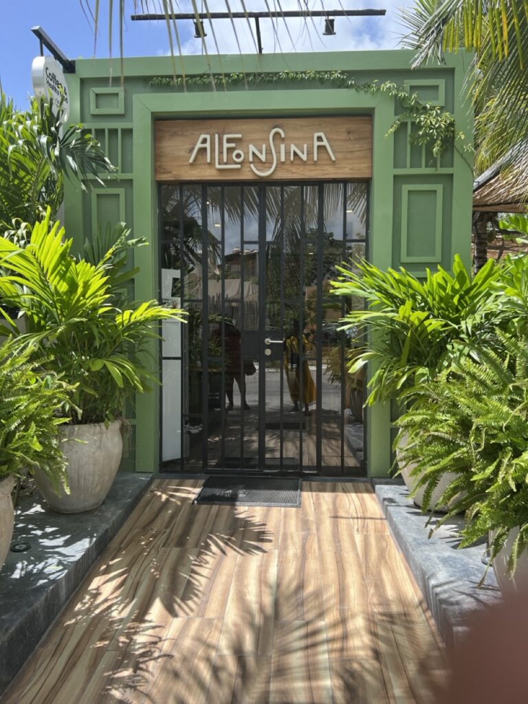 Entrance of cafe