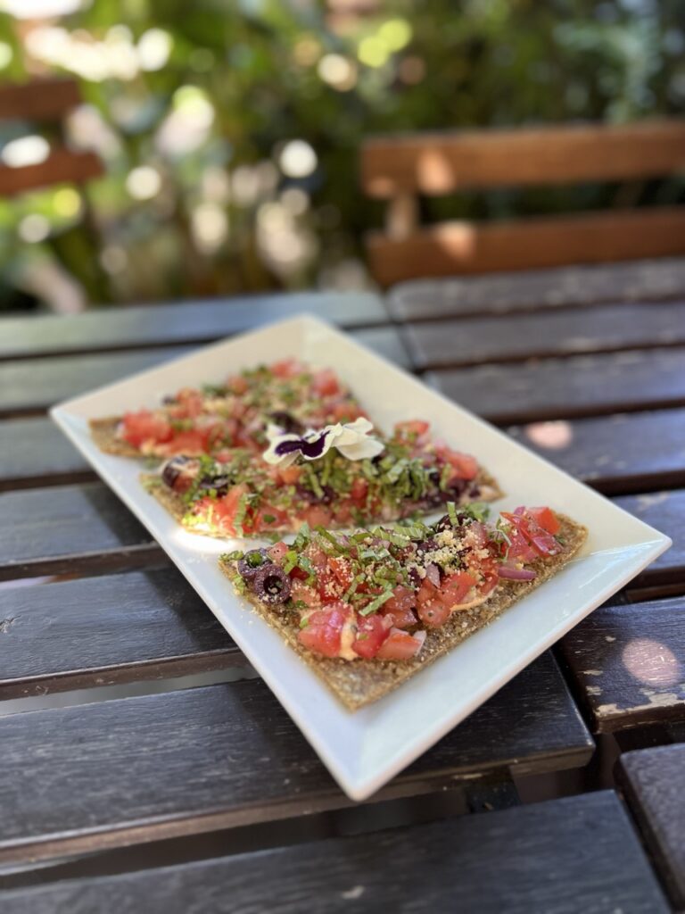 Plate of bruschetta